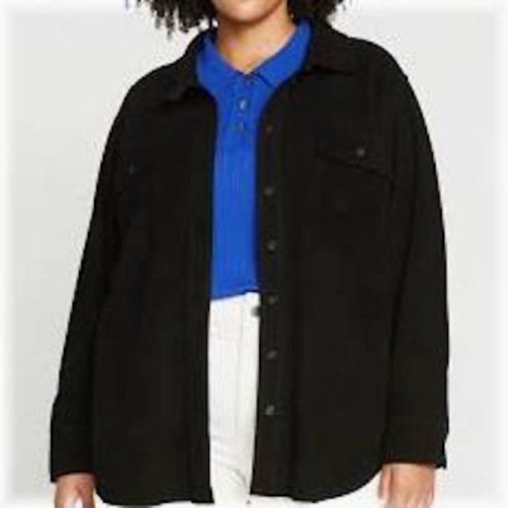 Universal Standard Greenwich Suede Shacked US Size L = Plus Size 22-24 Black